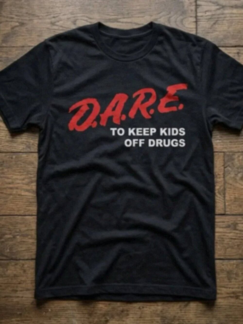 Vintage D.A.R.E Graphic Tee Retro 90s Anti Drug Shirt Y2K Streetwear